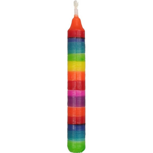 Birthday Candle - Rainbow Horizontal Stripe-Birthday Candles-Glückskäfer--Stardust-Store