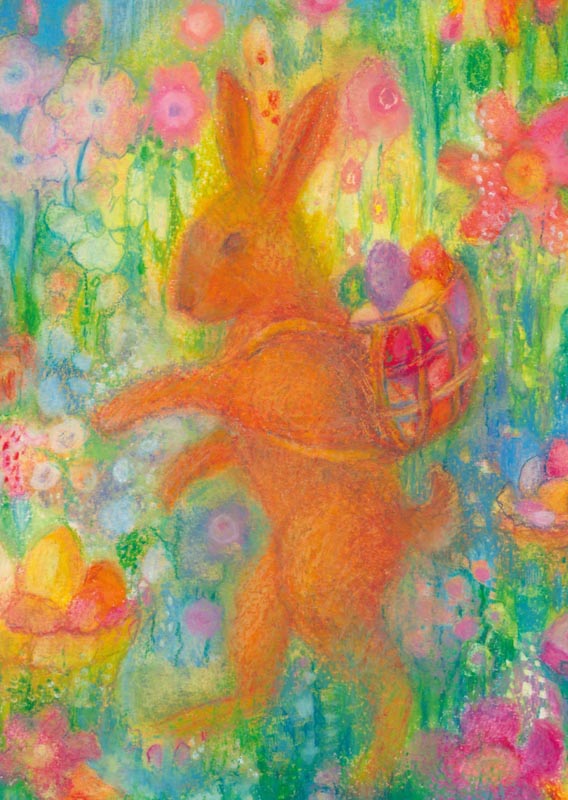 Angela Kočonda Easter Bunny - Postcard-Easter Postcards-Waldorf Postcards-4251055453020-Stardust-Store