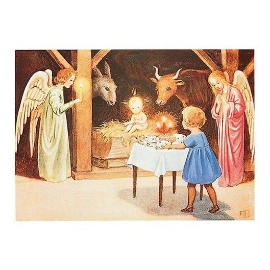 Elsa Beskow Christmas - Postcard-Advent & Christmas Postcards-Hjelms-7393182210927-Stardust-Store
