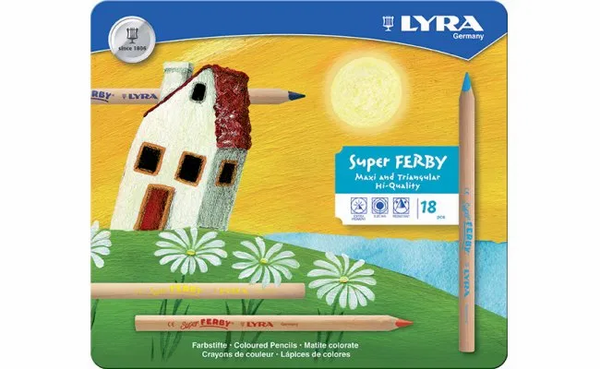 Lyra Super Ferby - 18 Pencils in a Tin-Wooden Pencils-Lyra-4084900451250-Stardust-Store