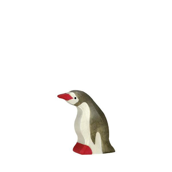 Penguin Small Head Forward - Holztiger-Figurines-Holztiger--Stardust-Store