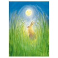 Marjan van Zeyl Hare and Moon - Postcard-Easter Postcards-Marjan van Zeyl-8717185563429-Stardust-Store