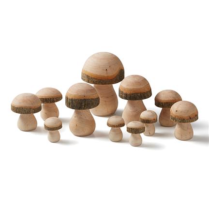 Wooden Toadstools - 11 Pieces