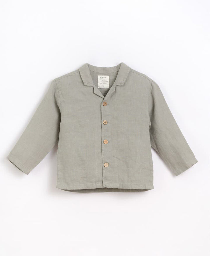 Linen Shirt with Long Sleeves-Shirt-Play Up-4 Y-Stardust-Store