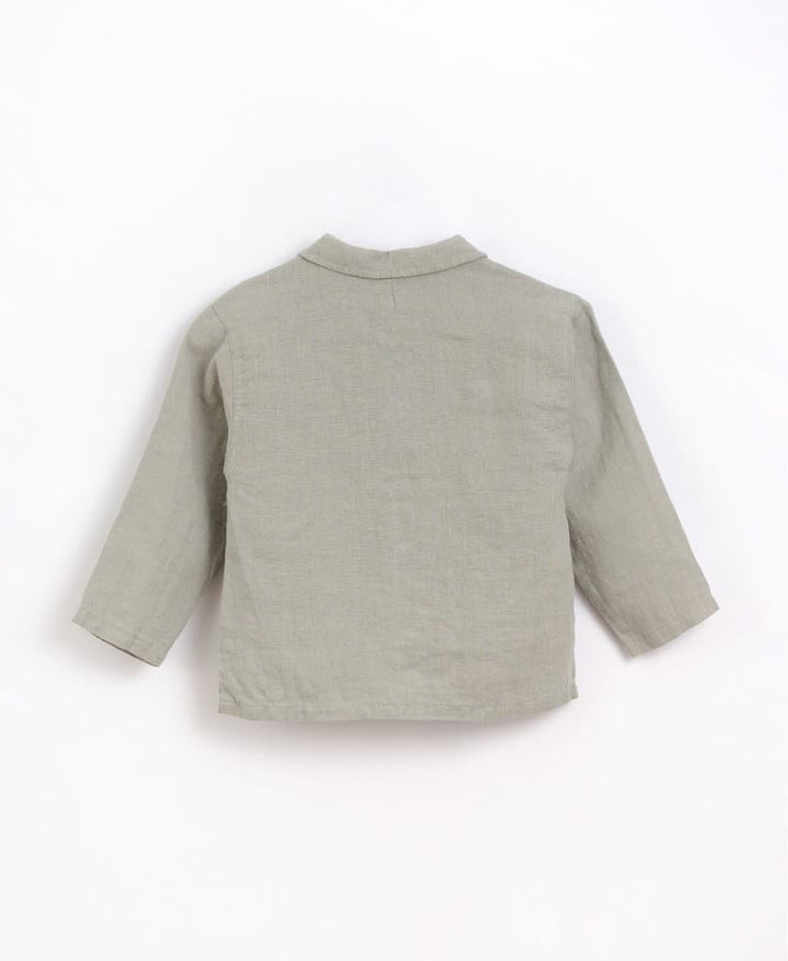 Linen Shirt with Long Sleeves-Shirt-Play Up-4 Y-Stardust-Store