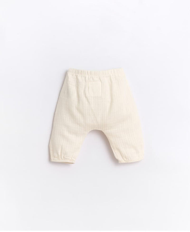 Pants in Fabric with Elastic Cuff-Pants-Play Up-0 MONTHS-Stardust-Store