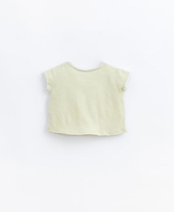 T-shirt with In-set Detail on Bodice-T-shirt-Play Up-0 MONTHS-Stardust-Store