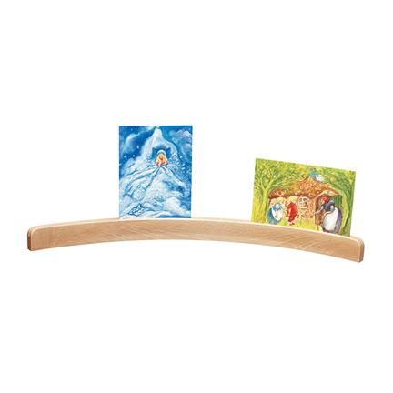 Wooden Curved Postcard Holder, Waldorf Inspired